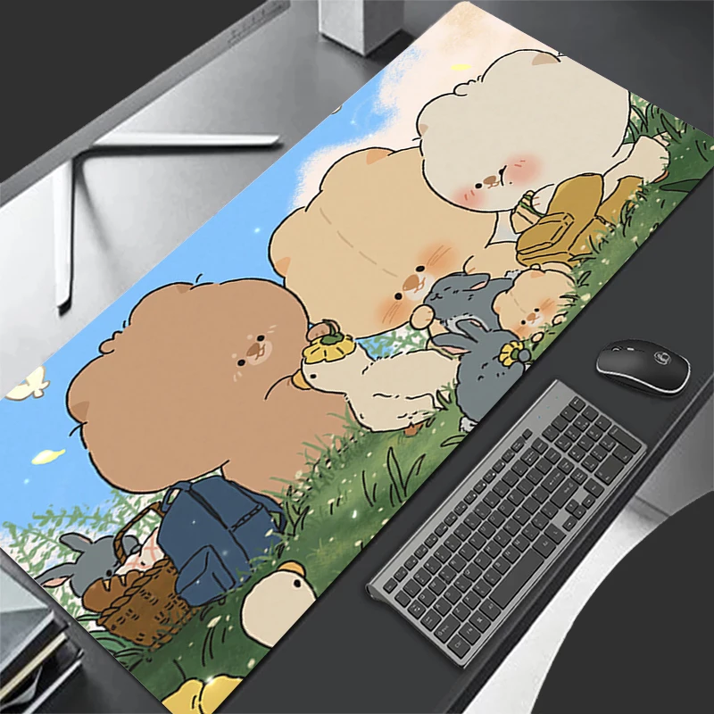 

Anime Baby Bear Mouse Pad Gamer Keyboard Pad Desk Mouse Mat Carpet Rubber Tapis Souris Gaming Notbook PC Exquisite Mousepad