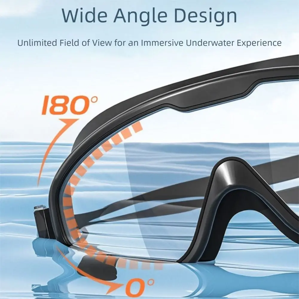 

Противотуманные очки для дайвинга из ПК, водонепроницаемые, анти-УФ-очки для плавания, регулируемые, противотуманные, защита от ультрафиолета, очки для плавания, бассейн