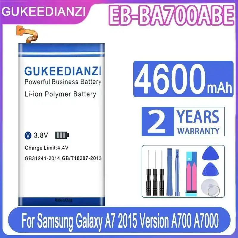 

4600Mah EB-BA700ABE Durable Mobile Phone Battery Environmentally Friendly For Samsung Galaxy A7 2015 Version A700 A7000