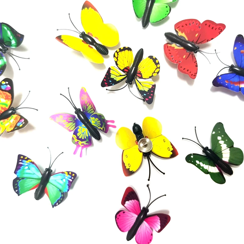 Chinchetas de empuje con forma de mariposa para decoración, tachuelas hermosas, tablero de corcho, bricolaje, papelería de oficina, clavo fijo de