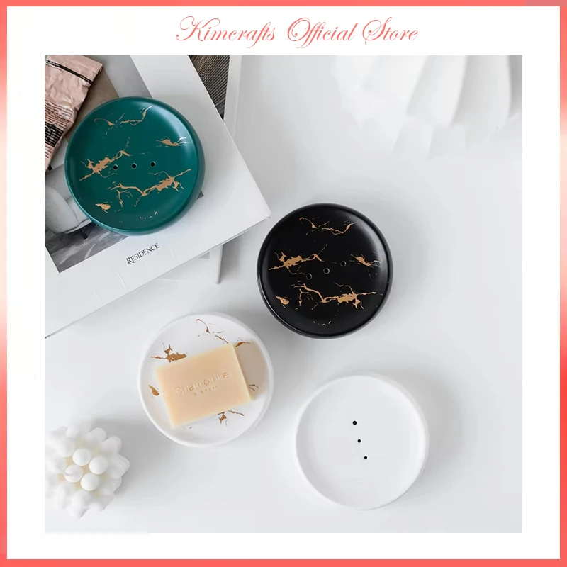 

Nordic Bathroom Accessories Ceramic Drain Soap Holder Creative Soap Tray Cute Soap Dish Soap Container Soap Case Soap Dispenser
