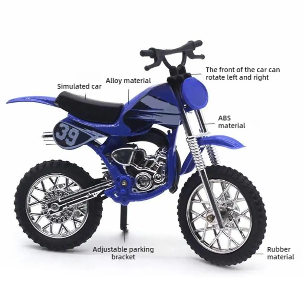 

Alloy Off-Road Motorcycle Model Toy 1:18 Scale Motocross Dirt Bike Miniature Kids Toy Car For Home Decoration Gift Hot Sale