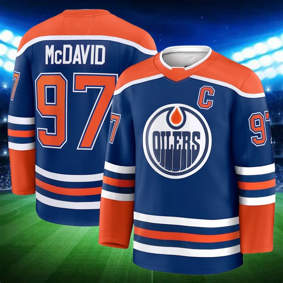 سترة ادمونتون أويلرز درايسايتل ماك دافي جريتزكي جيرسيز أويلرز لهوكي الجليد