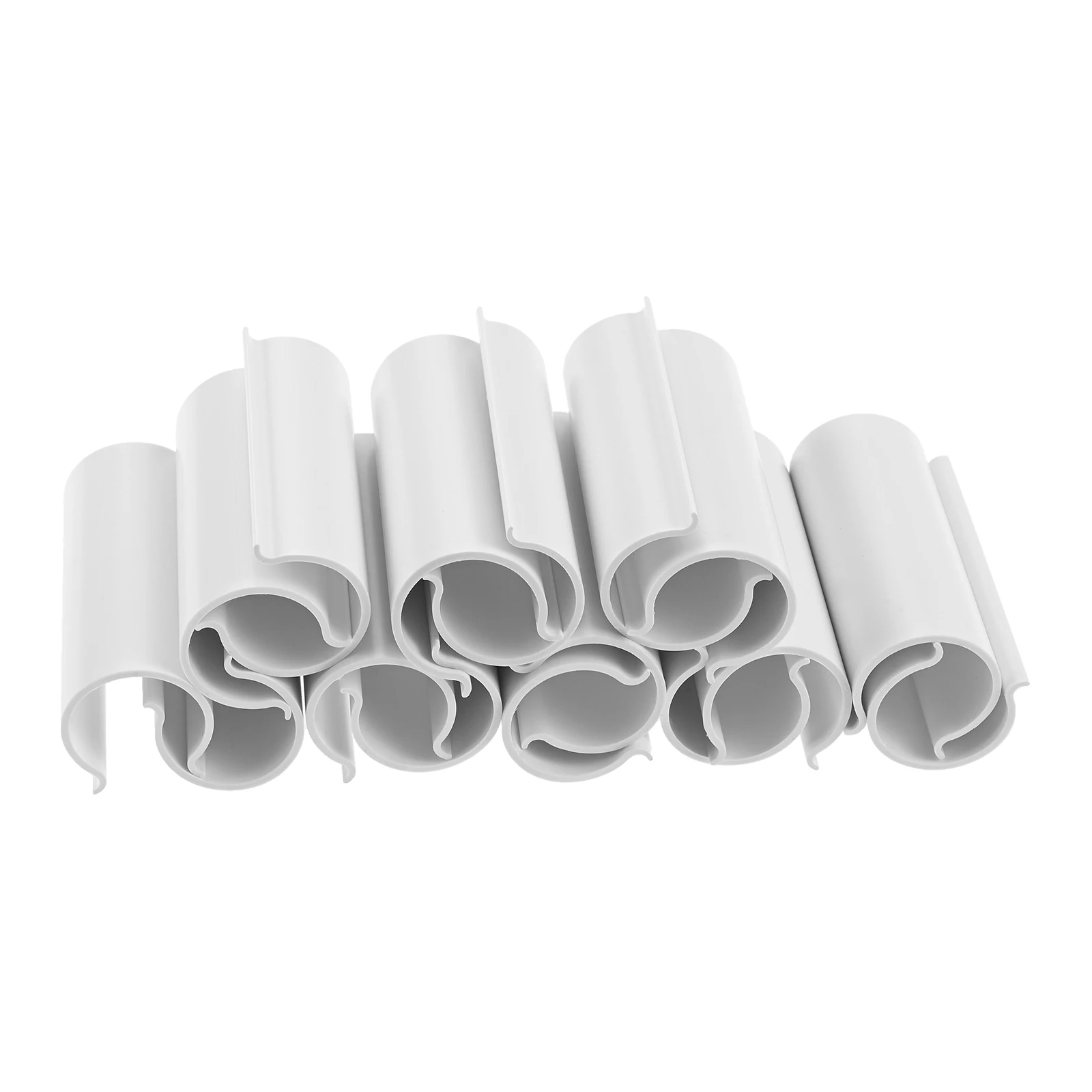 

64Pcs PVC Pipe Snap Clamps for 3/4inch Greenhouses/Row Covers/Shelters/Bird Protection Pool Cover Clamps for Above Ground Pools