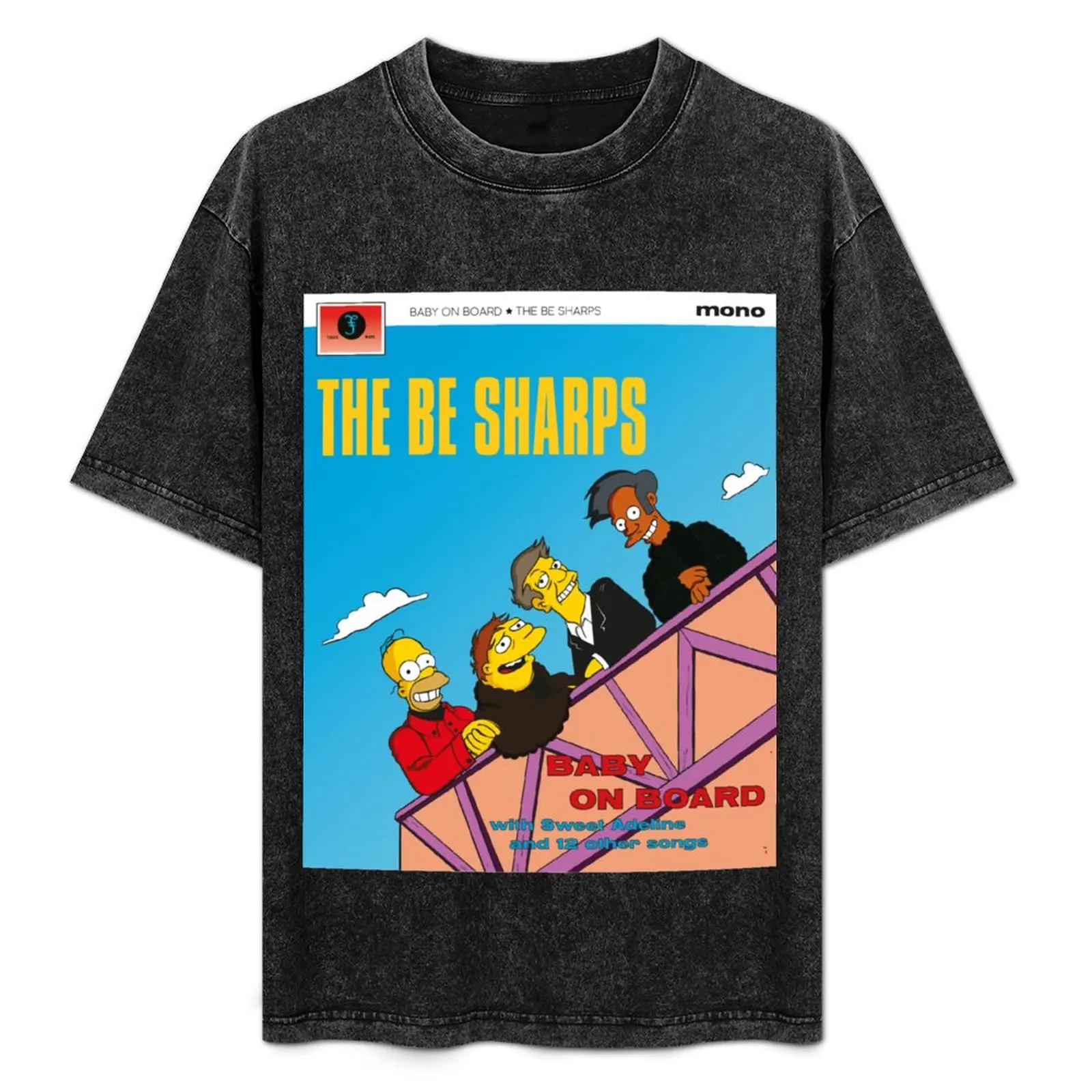 The Be Sharps - Baby on Board T-Shirt vintage anime shirt street wear mens t shirt graphic