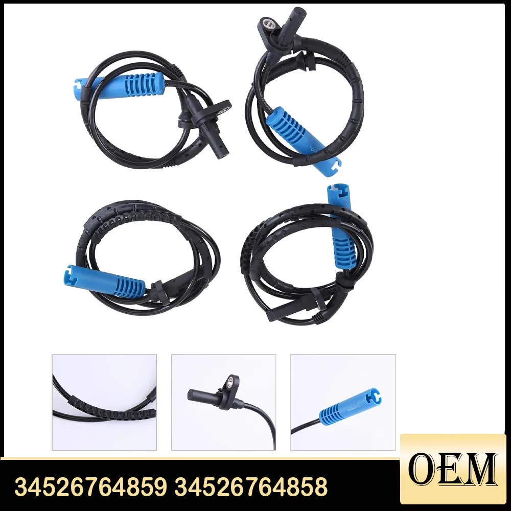 

Набор из 4-х датчиков скорости колеса ABS, совместимых с E90 E91 325xi 328xi 335i XDrive, замена номера: 34526764859 34526764858