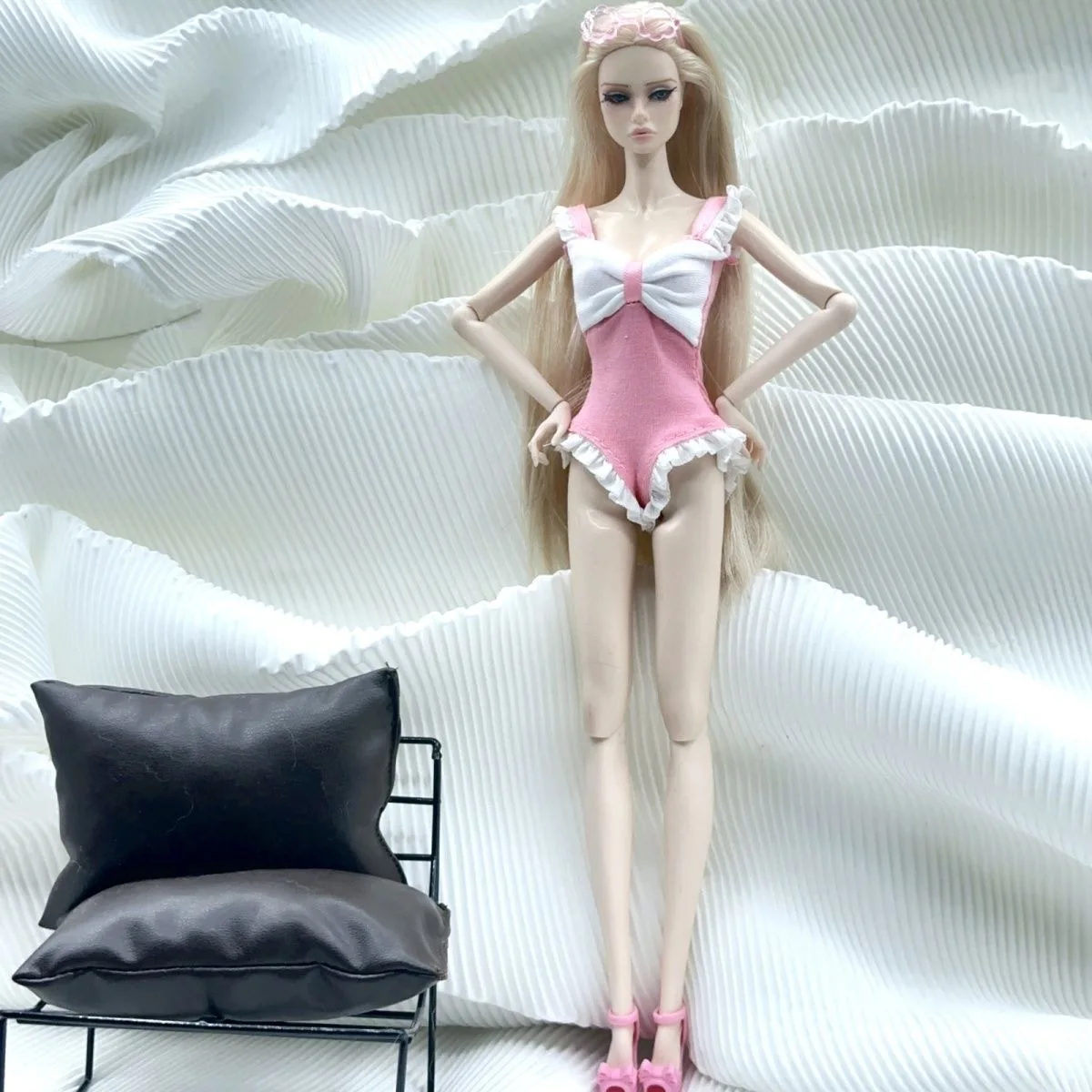 1/6 BJD Supermodel Vestiti per le bambole Dolce Arco Moda Costumi da bagno per 30 cm Bambola FR PP Xinyi Estate Piscina Party Dress Up