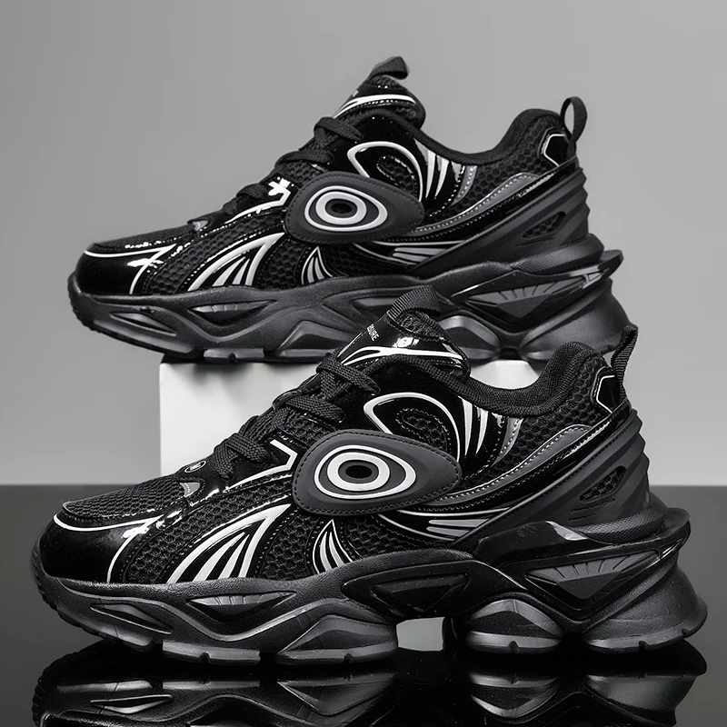 

Men's new four seasons breathable fashion outdoor casual speed runing shoes sneakers light soft-sole students racing sports shoe