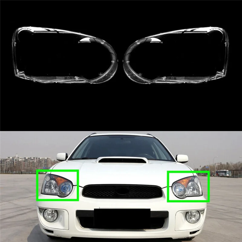 

For Subaru Impreza 2003-2005 Head Light Lamps Cover Transparent Lampshade Headlight Shell Plexiglass, Left Parts