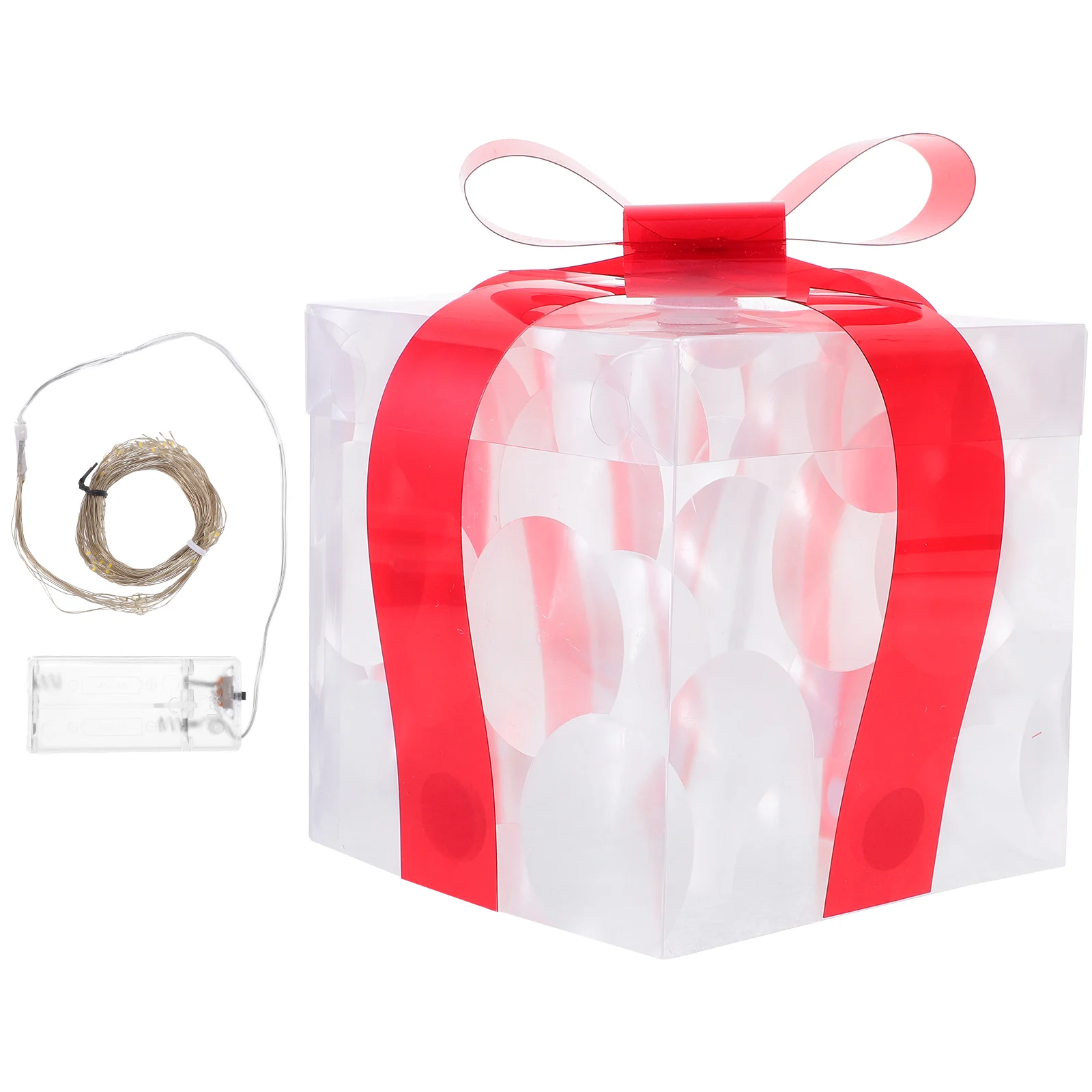 LED Christmas Light Box Baby Boxes with Lids Pvc Glowing Outdoor Lighted Presents