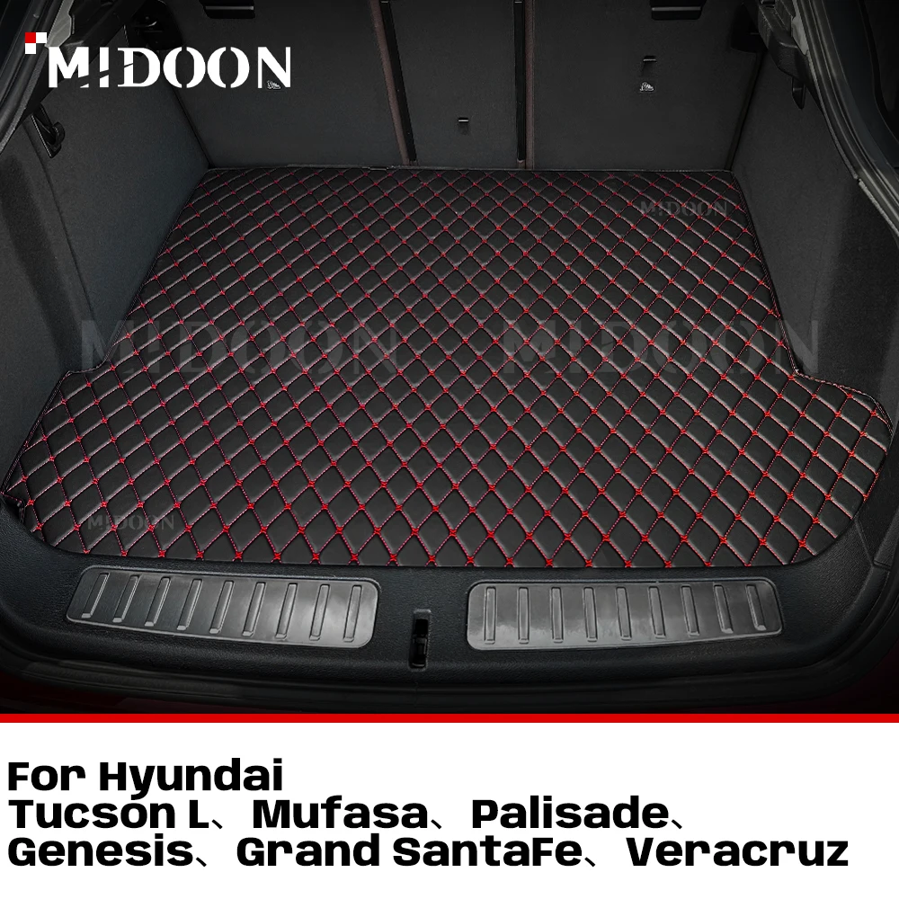 

Для Hyundai Tucson L、Mufasa、Palisade、Genesis、Grand SantaFe、Veracruz индивидуальный автомобильный коврик в багажник, автомобильные аксессуары для интерьера
