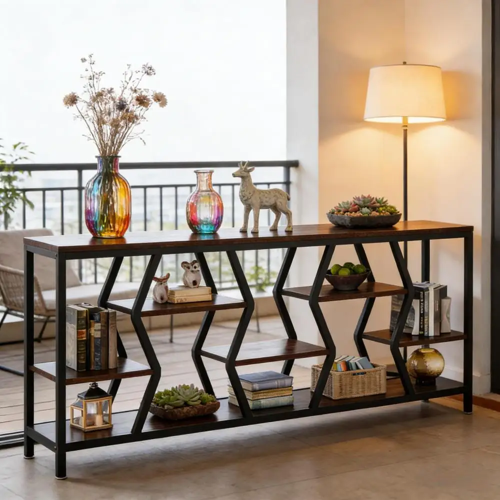 Durable Sofa Table,Convenient Console Table,Generous Storage Hall Table