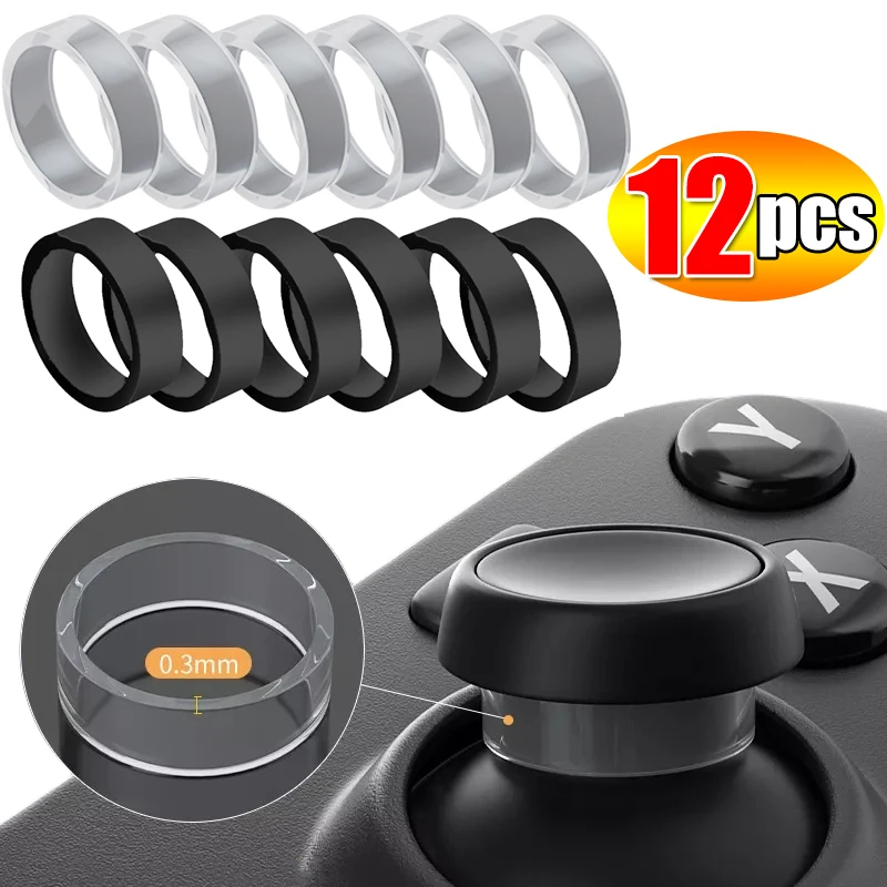 1-12Pcs Game Joystick Protectors Silicone Elastic Rocker Rings Cover For Steam Deck Xbox PS4 PS5 VR2 Controller Accessories