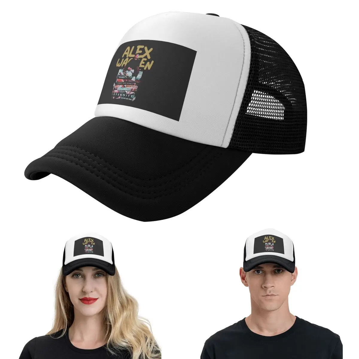 Singer Alex Warren Album Poster Graphic (5) Cap Fashion Mesh Baseball Caps Adjustable Hat Hip Hop Summer Unisex Baseball Hats