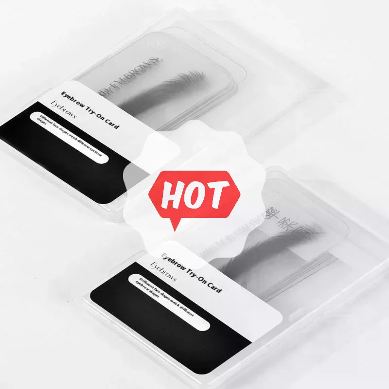 6 Pairs Brow Shape Try-On Card 6 Popular Styles For Quick Client Selection,Brow Shape Template Card,Simulates The Brow Effect