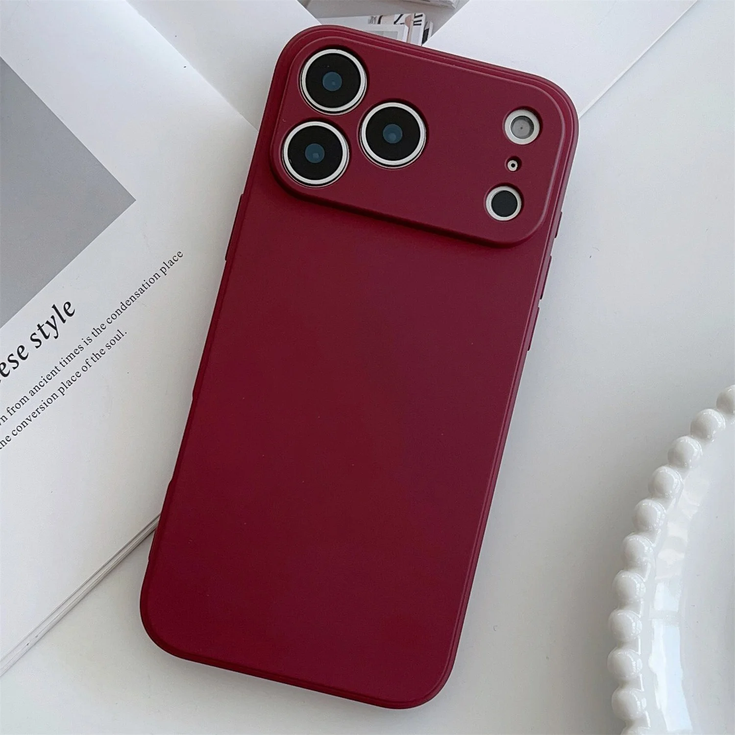 Für iPhone 17 16 15 14 13 12 11 Pro Max mini Gerade Kanten Linsenschutz Weiche Rückseite Flüssiges Silikon Original Handyhülle