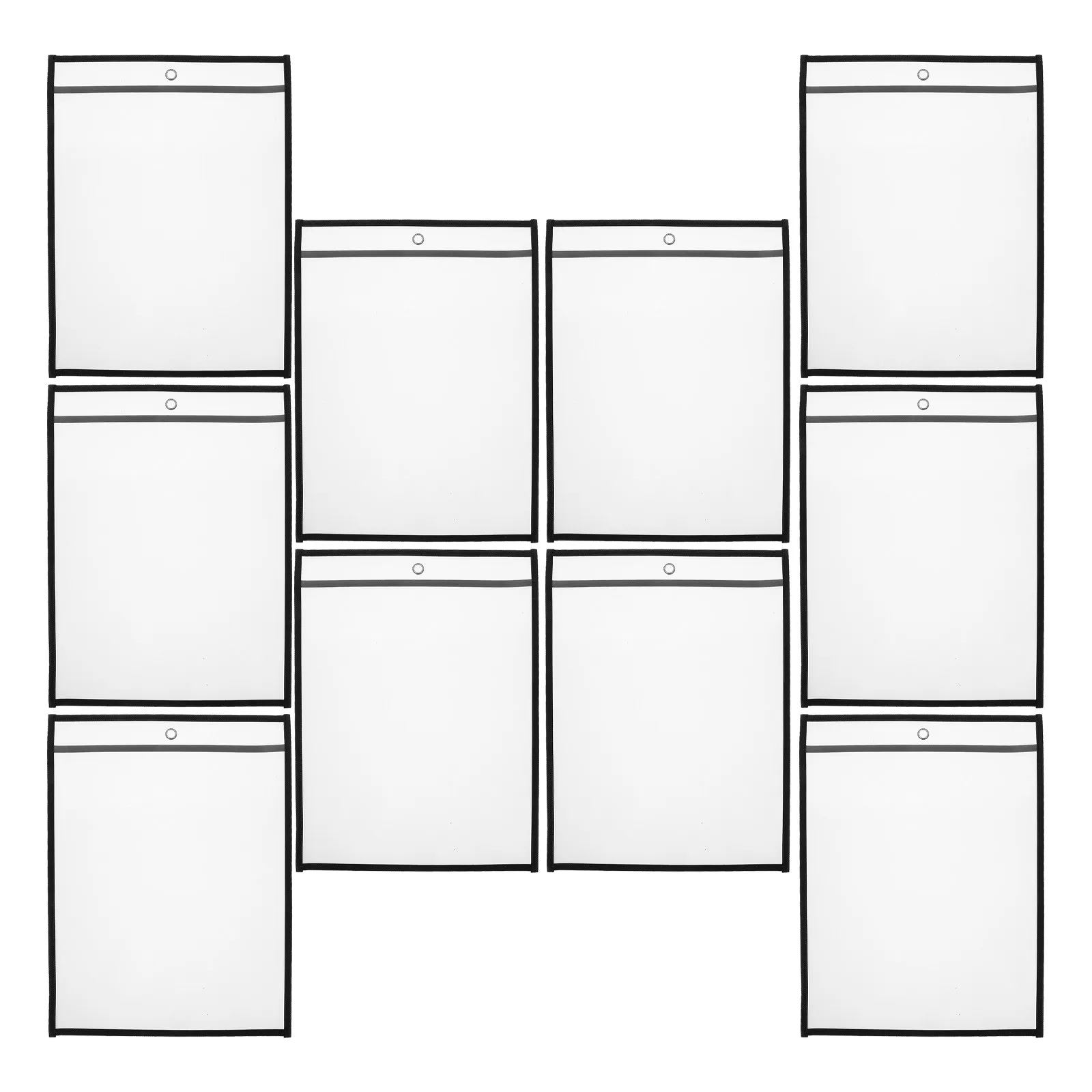 

6Pcs Document Sleeves Heavy Duty File Protectors for Papers Reports Clear Transparent Sheet Protectors for Office Use Study