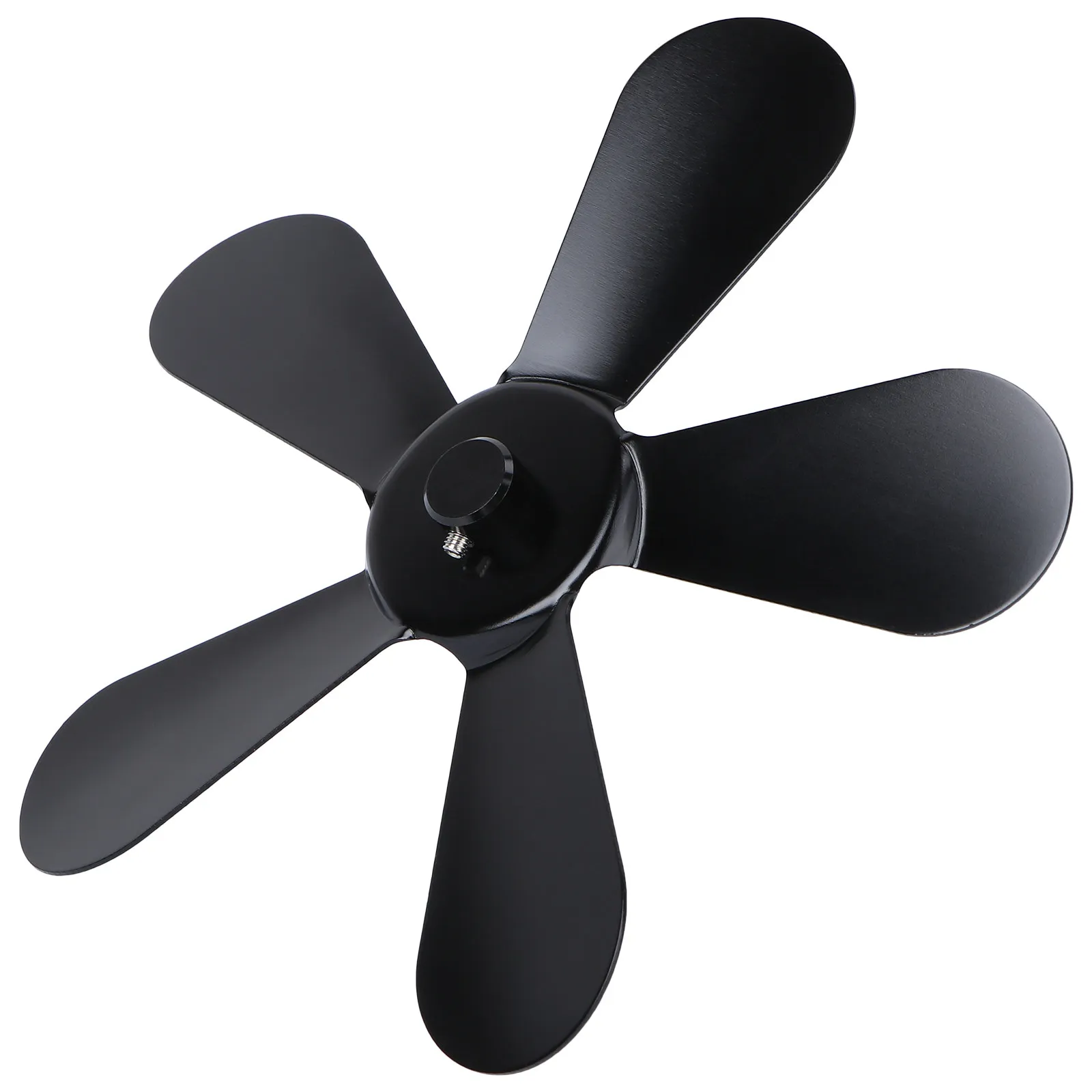 

Heat Powered Fan Blade Accessory Stove Metal Supply Warm Air Fireplace Blades Silent