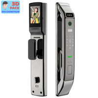 3D Face Recognition Automatic Fingerprint Cerraduras App Wifi Biometric Digital Door Lock With Camera