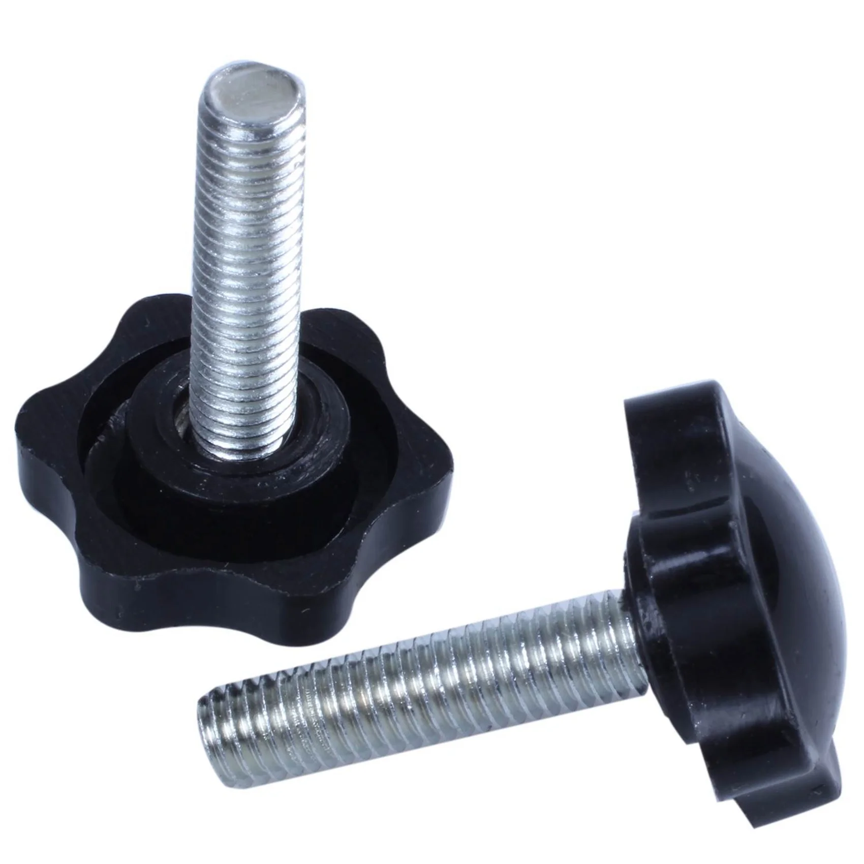 

A96I-4 Pcs M8 X 30Mm Male Thread 32Mm Star Head Clamping Knob Black