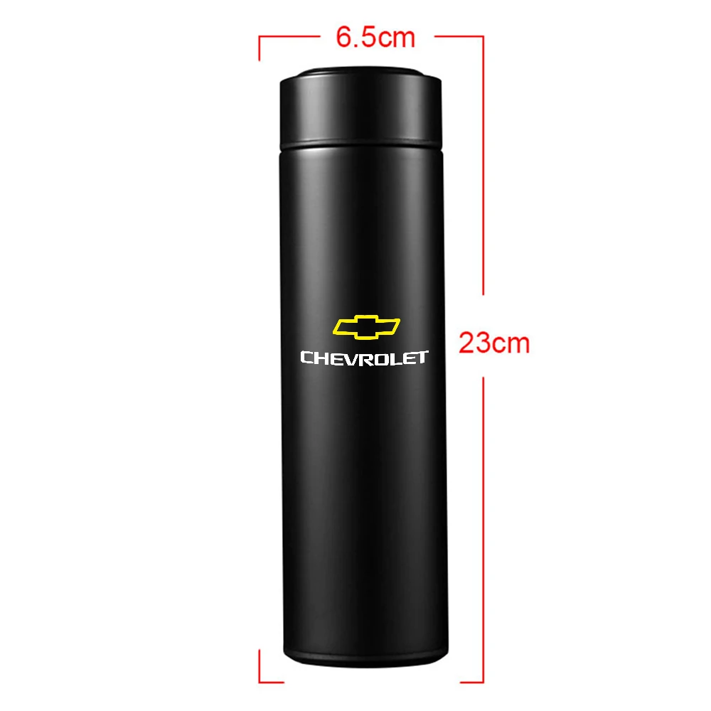 Portable Car Smart Thermos With Temperature Display Stainless Steel For Chevrolet Cruze Captiva Sonic Spark Onix Aveo Orlando