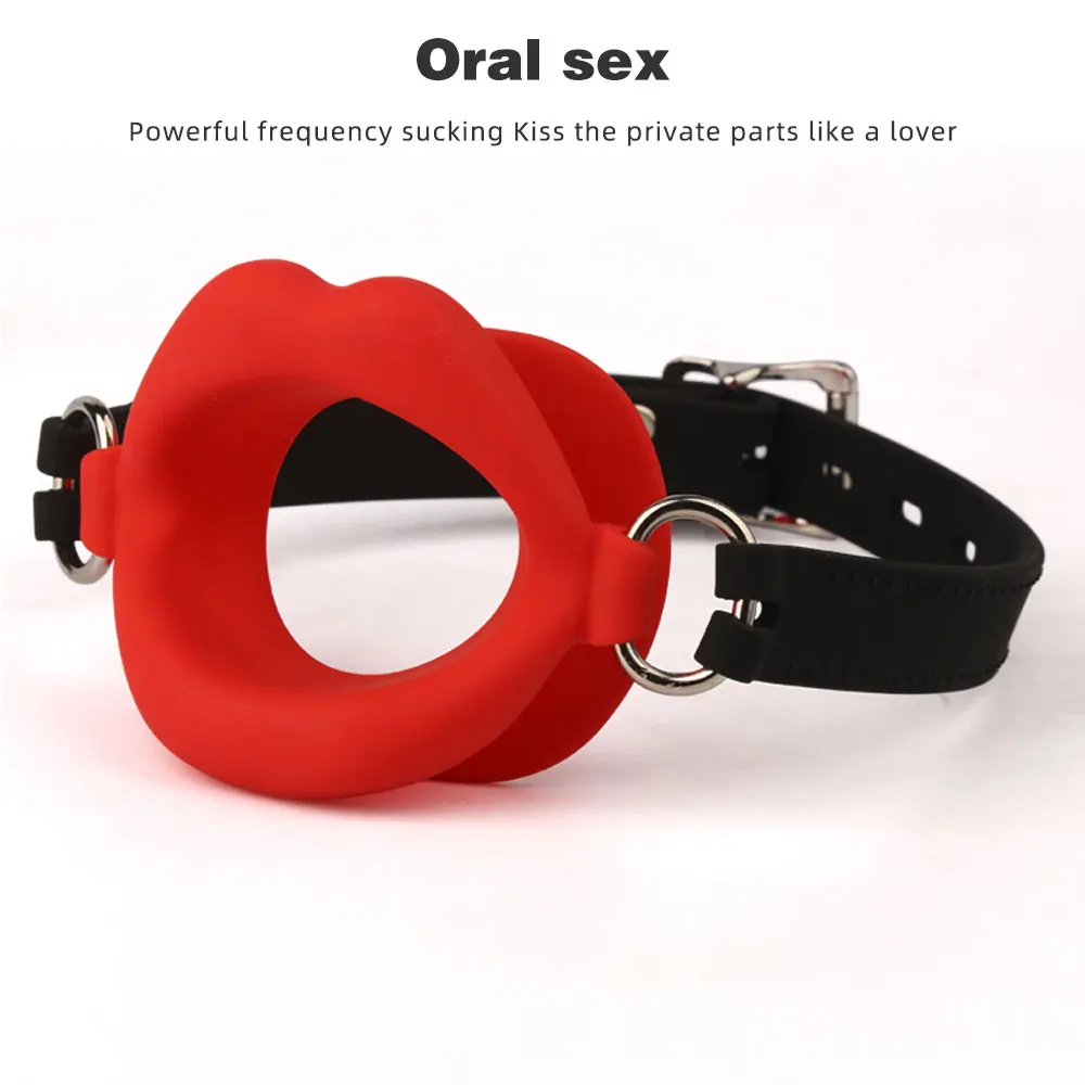 Silicone Oral Fixation Silicone O Ring Mouth Plug Open Gag Toys for Couples Sex Shop BDSM Bondage Restraint Lips Shape Sex Toys