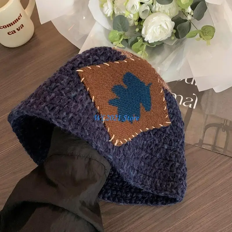 

G5GC Y2K Hip Hop Hat Harajuku Slouchy Jacquard Hat Versatile Unisex Hat