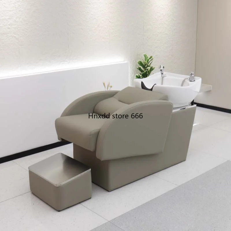 Shampoo bed barber shop hair salon special hair salon semi-reclining high-end flushing bed