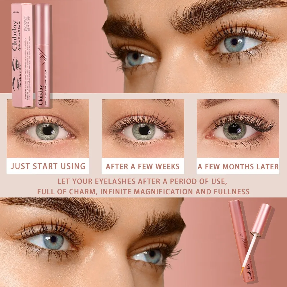 まつげと眉毛の美容液 透明処方 自然な長さとボリュームアップで強化されたまつげと眉毛を実現する化粧品