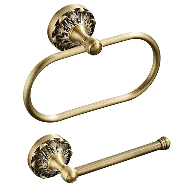 towel-ring-tissue-roll-holder-brass-toilet-paper-holder-hand-towel-holder-wall-mount-2-pcs-bathroom-decor-accessories