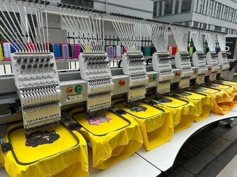 High Speed 8 Head Computerized Embroidery Machine Industrial A18-C System For Industrial Use