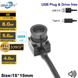 4K 8MP 4MP 1080P IMX179 Full HD WDR USB Camera Module MJPEG 30fps High Speed Mini CCTV Linux UVC Android Webcam Surveillance Cam
