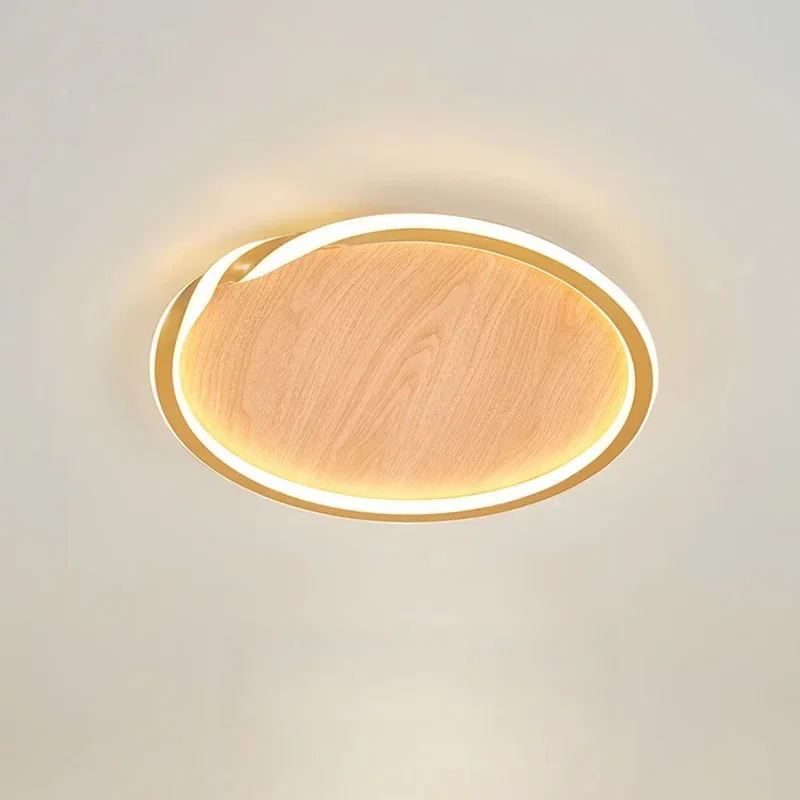 

LED ceiling lamp original wood grain 2023 new bedroom light simple modern net red living room light master bedroom room ligh