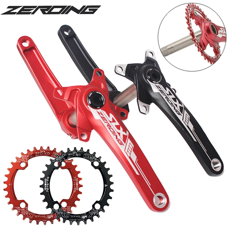 MTB 크랭크 Chainring 자전거 Crankset 알루미늄 합금 크랭크 암 32/34/36/38T Shimano Sram Crankset 자전거 부품