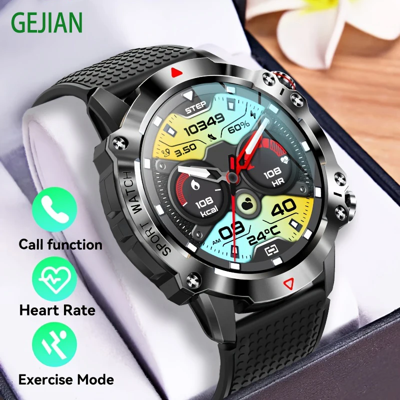 

GEJIAN 2023 new smart watch Men's full touch screen sports fitness watch IP67 Waterproof Bluetooth Android ios smart watch men