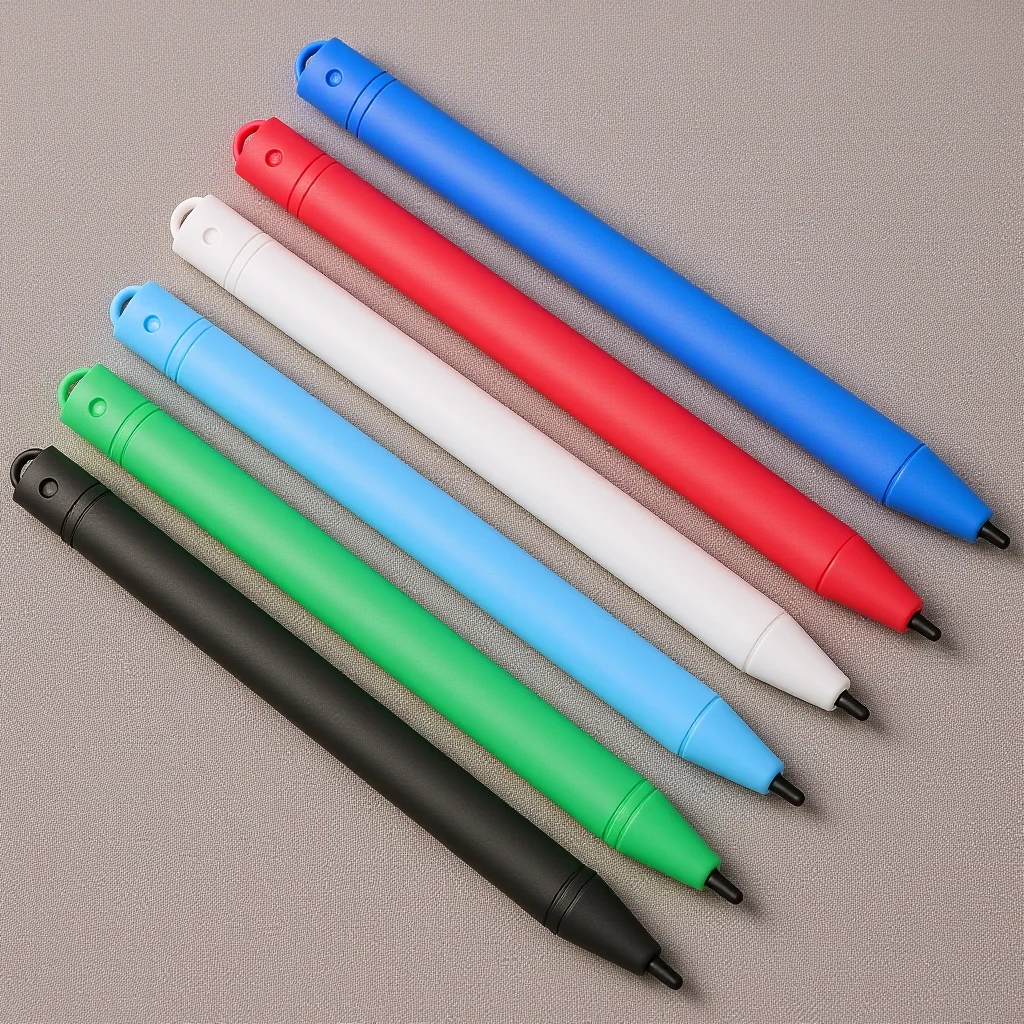 

6Pcs LCD Drawing Board Pen Smooth Writing Comfortable Grip for Color Learning Drawing Tool Parent Interaction