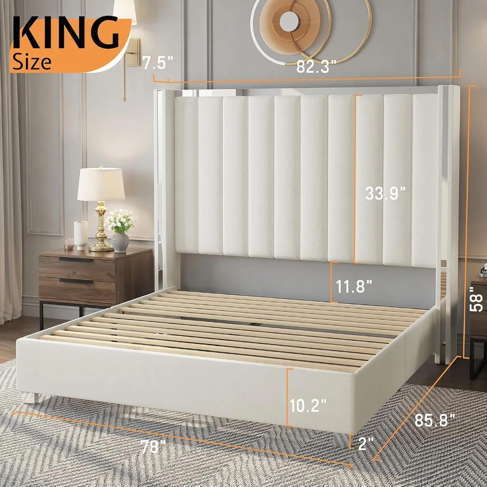 King Size Bed Frame with 58