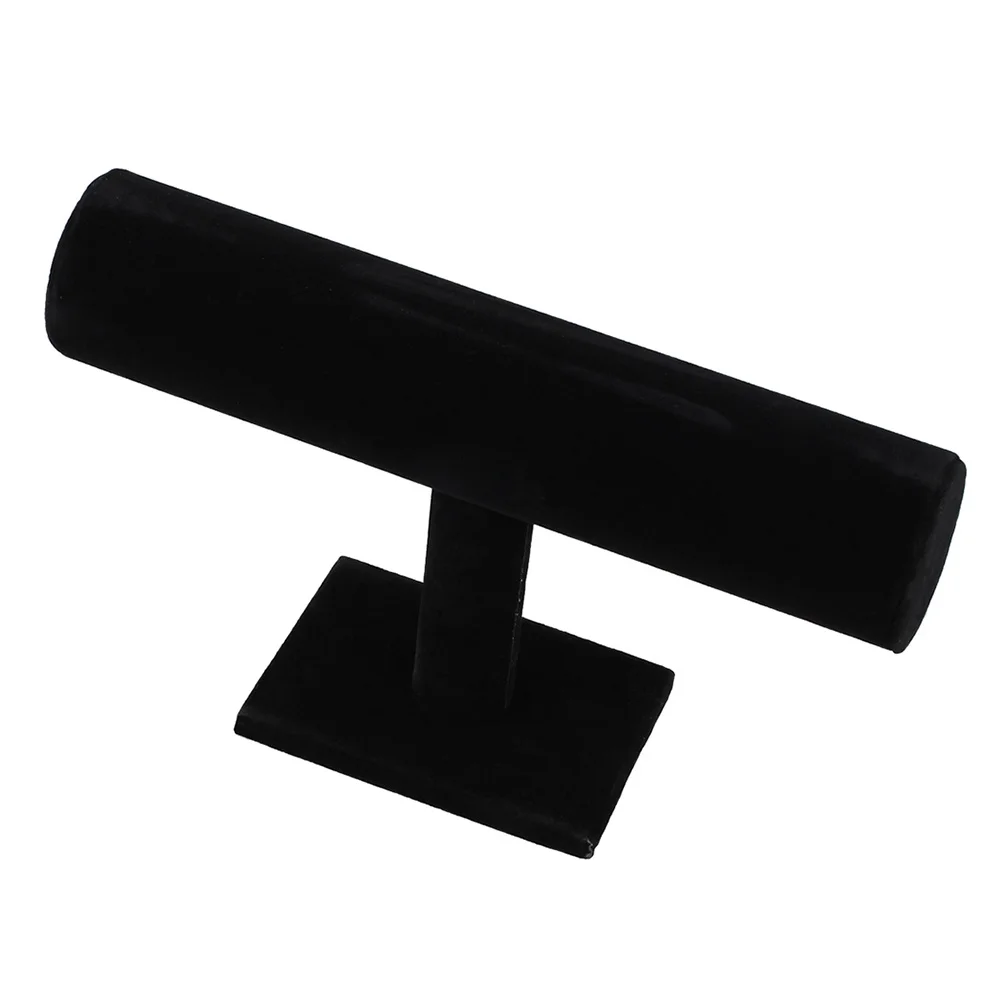 

T-Bar Bracelet Display Stand Black 23x7x16cm Jewelry Organizer for Home and Store Use Necklace Holder Elegant Space-Saving