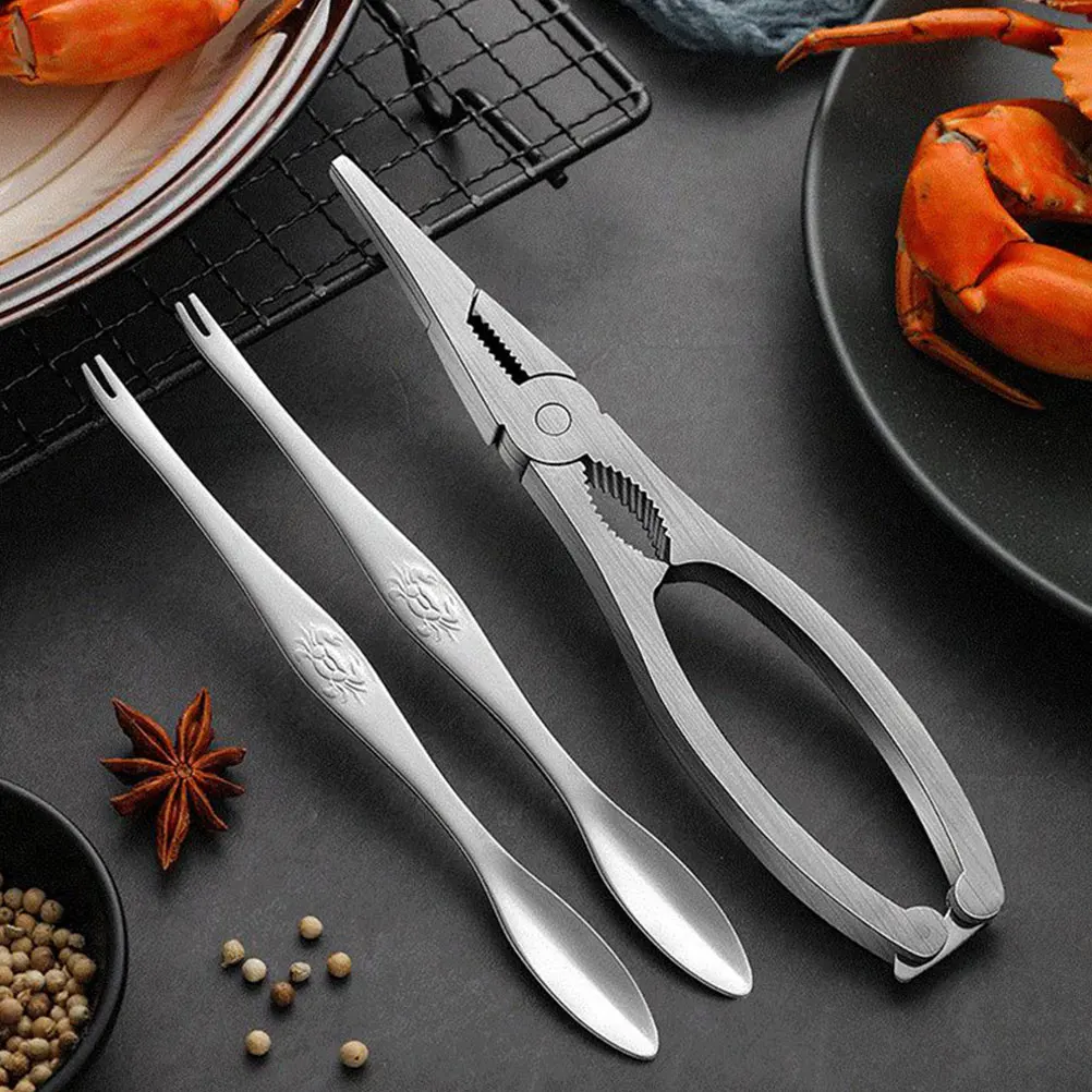 

Stainless Steel Crab Claws Lobster Crackers 304 Seafood Tools Compact Lightweight Kitchen Gadgets Nut Cracker Crab Leg Scissor