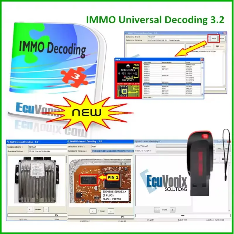 

NEW EcuVonix 3.2 IMMO Universal Decoding V3.2 Remove IMMO Off with Keygen Unlimited Crack EcuVonix 3.2 Send link or CD or USB
