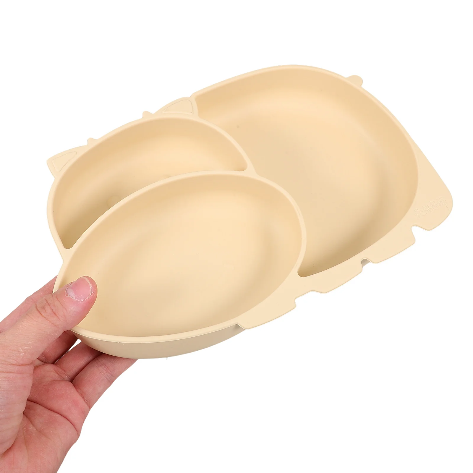 

Cute Cow Design Silicone Baby Bowl Non-Toxic Toddler Plate Perfect for Self-Feeding Anti-Fall Suction Baby Dish
