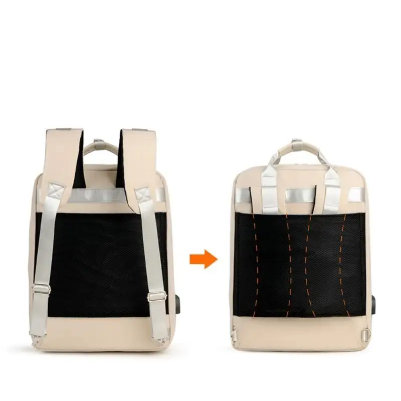 652F Travel Laptop Backpack Durable Business Anti-Theft Laptop Back Pack with USB Data Cable for Men Women Waterproof
