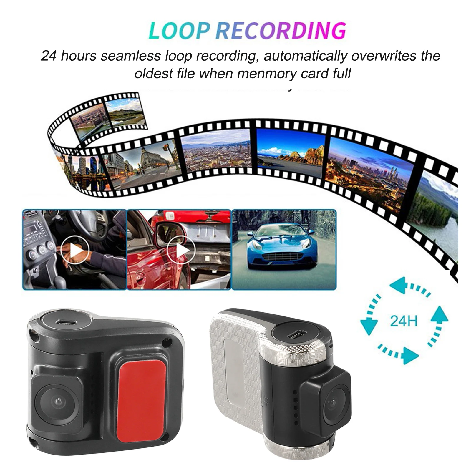 

Car Dash Cams 1080P HD DVR Cameras G-Sensor Video Recorders Dashcam Electronics Travel Recorder