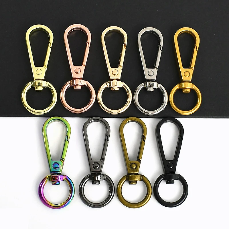 

5-20Pcs 13mm Metal Lobster Buckle Dog Collar Spring Snap Hook Bag Swivel Trigger Clip Clasp Carabiner DIY Hardware Accessories