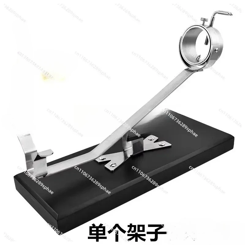 Solid wood lacquered ham rack All stainless steel 304 accessories can be adjusted for height and multi-angle cutting