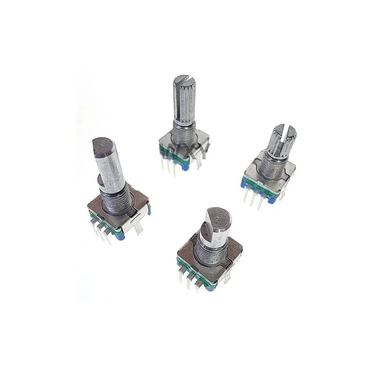 5PCS/Lot EC11 Rotary Encoder Switch 15/20mm Plum Blossom Handle Half Shaft 20-bit Pulse Digital Signal Potentiometer for Electro