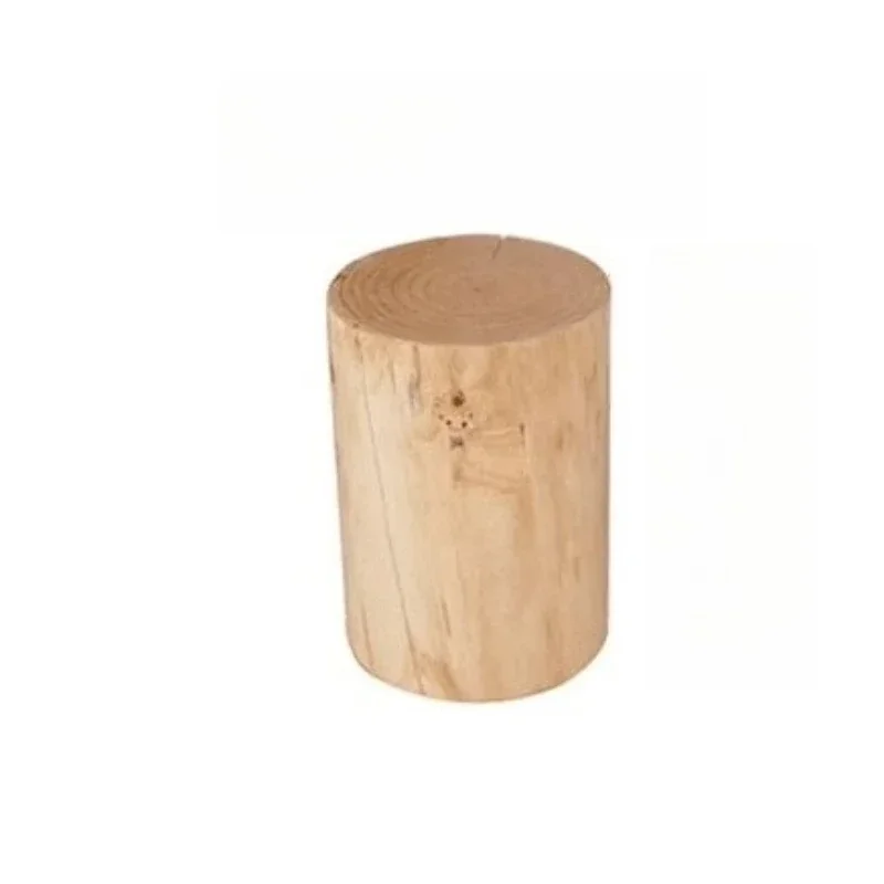 Hexagonal rhombus personalized small coffee table corner table sofa edge few solid wood creative wooden barrel stool