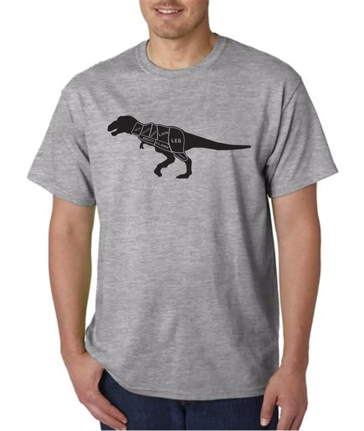 Unique Gift Funny Dinosaur T Shirt Rex Tyrannosaurus Butcher Chart Graphic For Cook