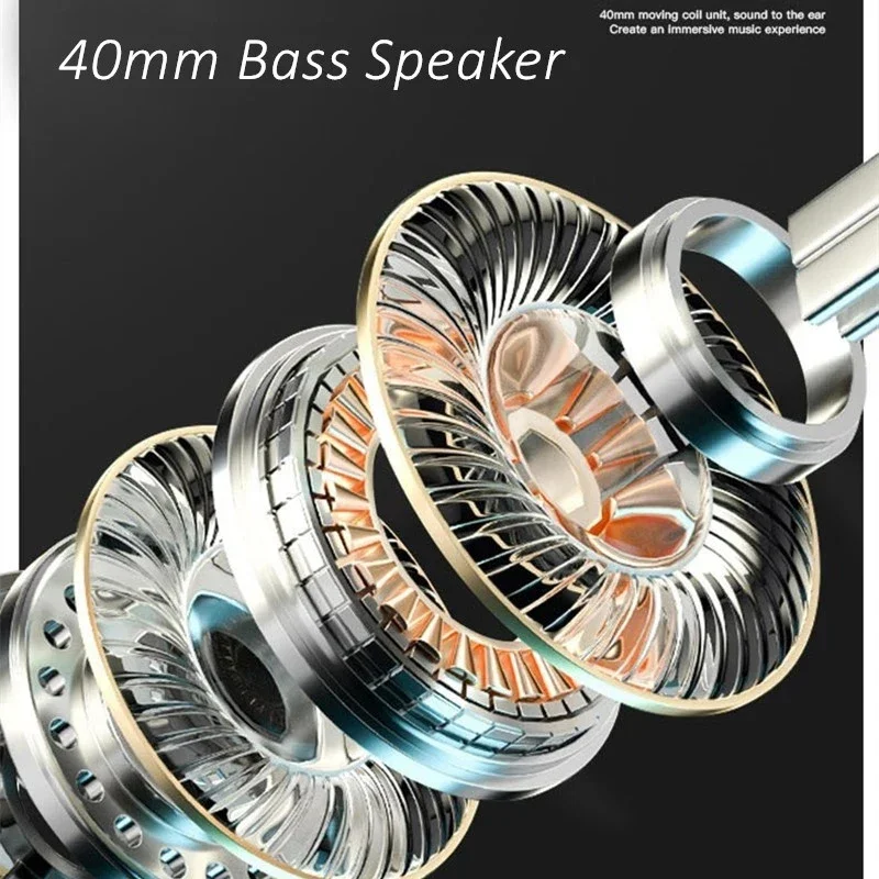 Bass Play Music True Wireless Headphones Fold Bluetooth Headset BT5.1 Big Earmuff Earphone With Microphone Full Pack Helmet L700