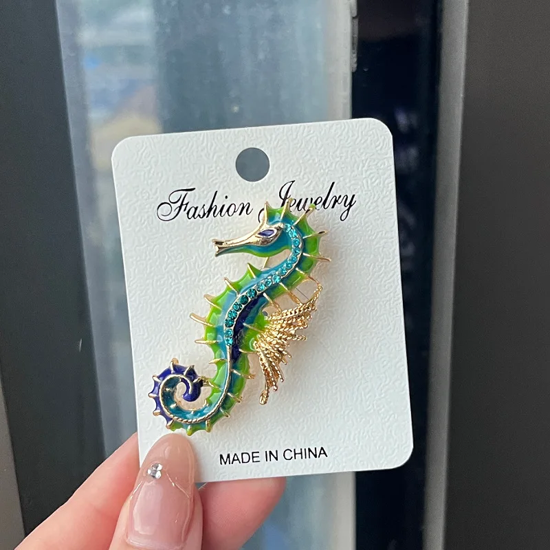 دبابيس بروش بحجر الراين من المينا العتيق للرجال والنساء ، دبابيس ملونة ، حيوانات ، كاجوال ، حفلات ، دبابيس مكتب ، هدايا مجوهرات ، 1: 1000